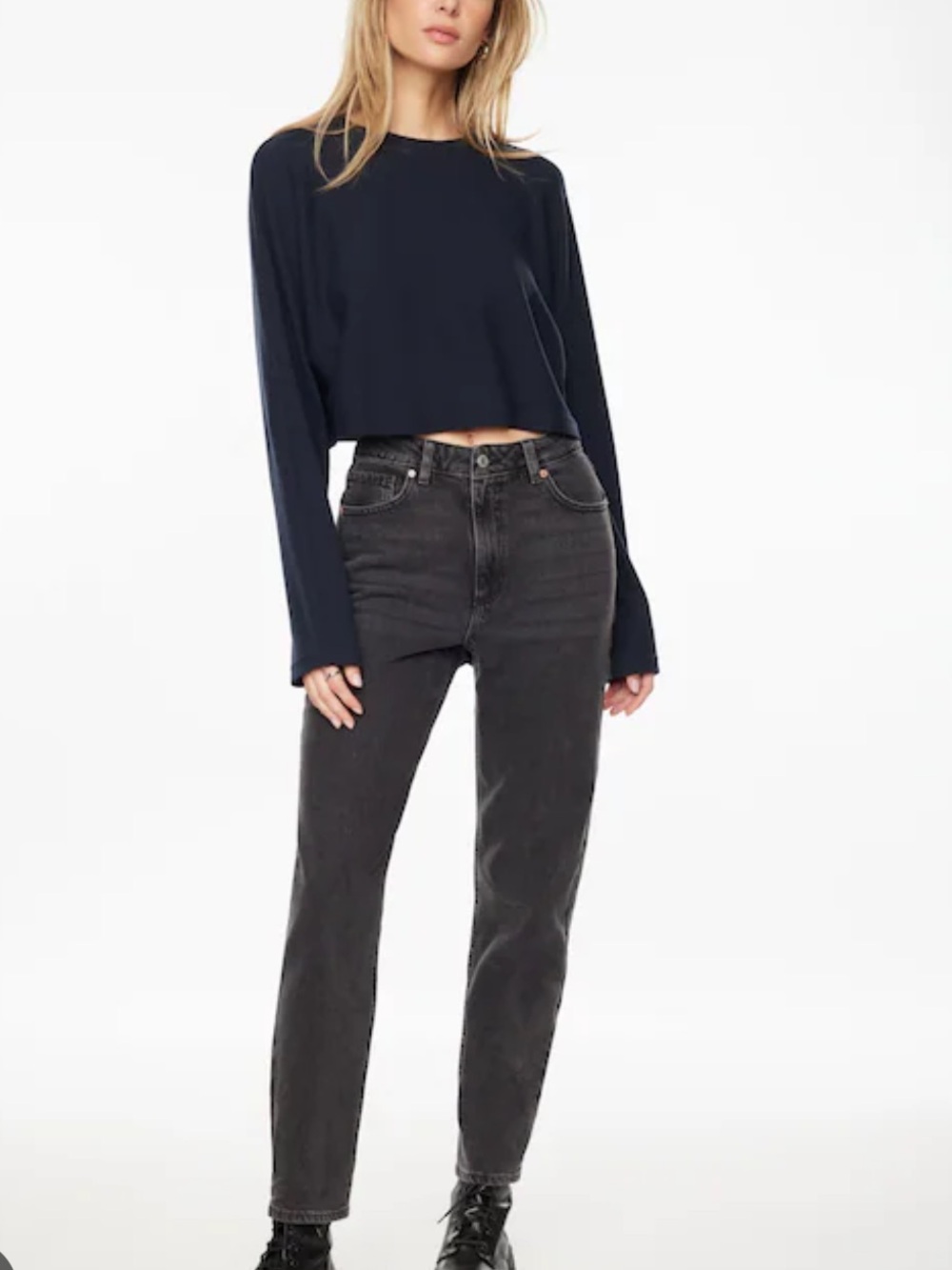 Claudia “Mom” Jeans in Black